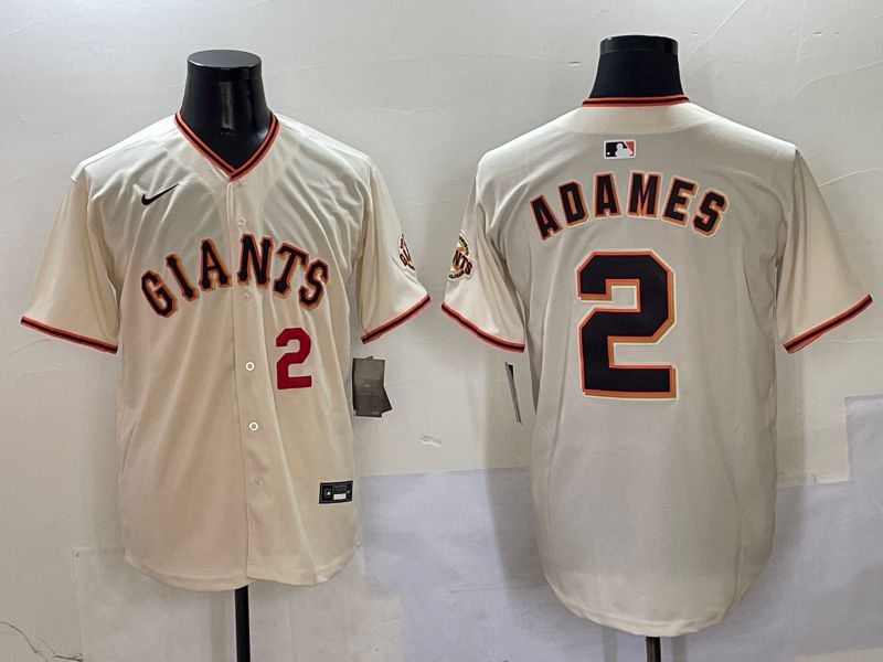 Men San Francisco Giants #2 Asames Cream Game 2025 Nike MLB Jersey style 1->san francisco giants->MLB Jersey